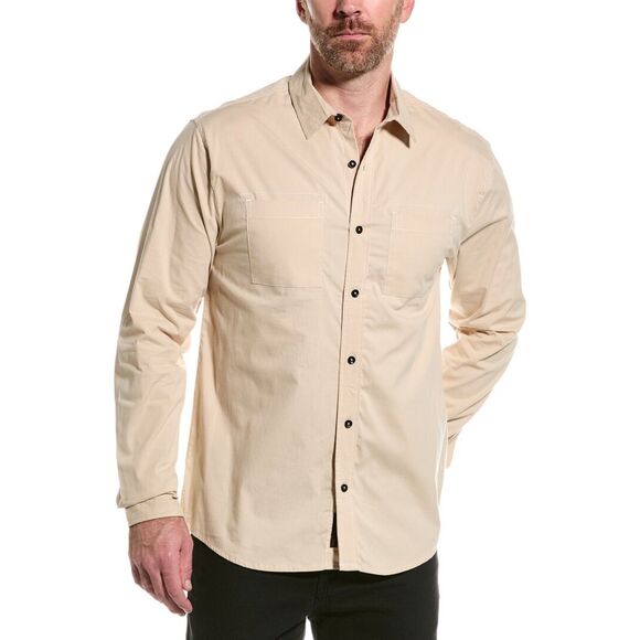 NWT Sovereign Code Simon Button Down Shirt In Beige size XL - Picture 1 of 10